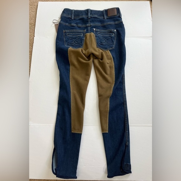 GoodeRider Equestrian Jeans Mid Rise Vintage Wash New with Tags Size 24 R - Picture 2 of 10